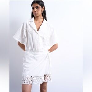 Topshop Cream Lace Detail Dress size 4